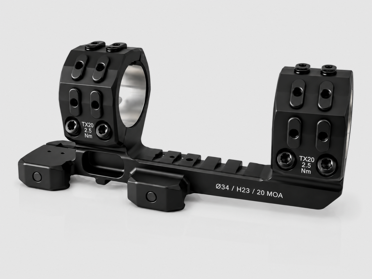 ERATAC T7 Ø34mm 20MOA verlängerte Blockmontage 23mm