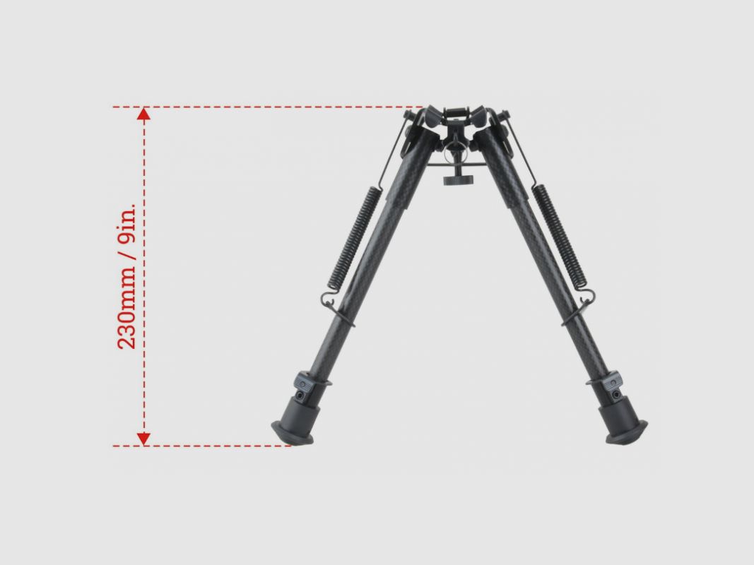 VECTOR OPTICS Bipied en fibre de carbone avec ressort de 9 à 13,5", image 2 sur 16