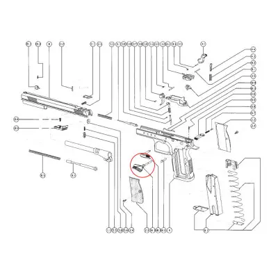 Skrzydełko bezpiecznika Tanfoglio Safety Flat, zdjęcie 3 z 3