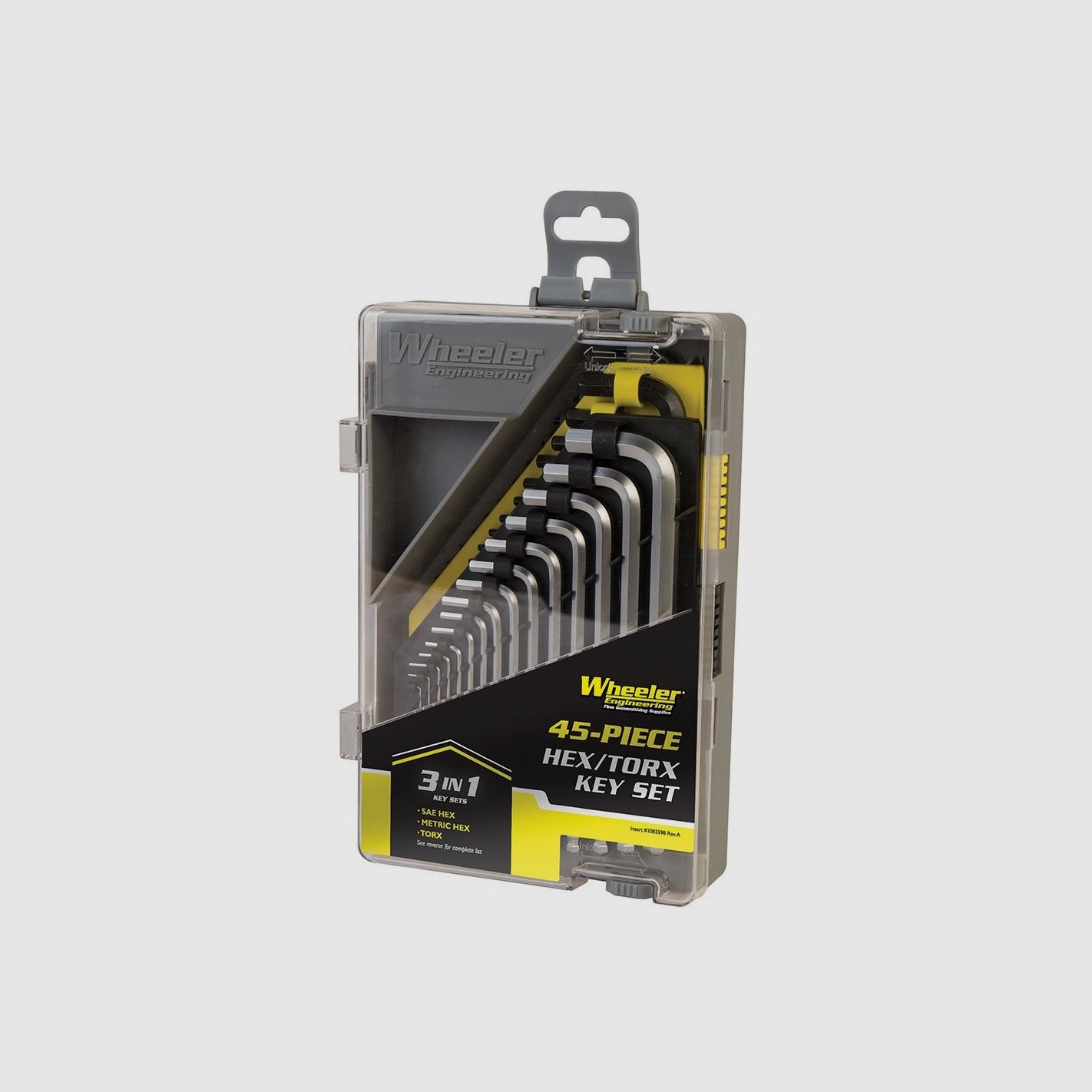 WHEELER 45 TEILE SAE/METRISCH/HEX/TORX SCHLÜSSELSATZ, Bild 1 von 2