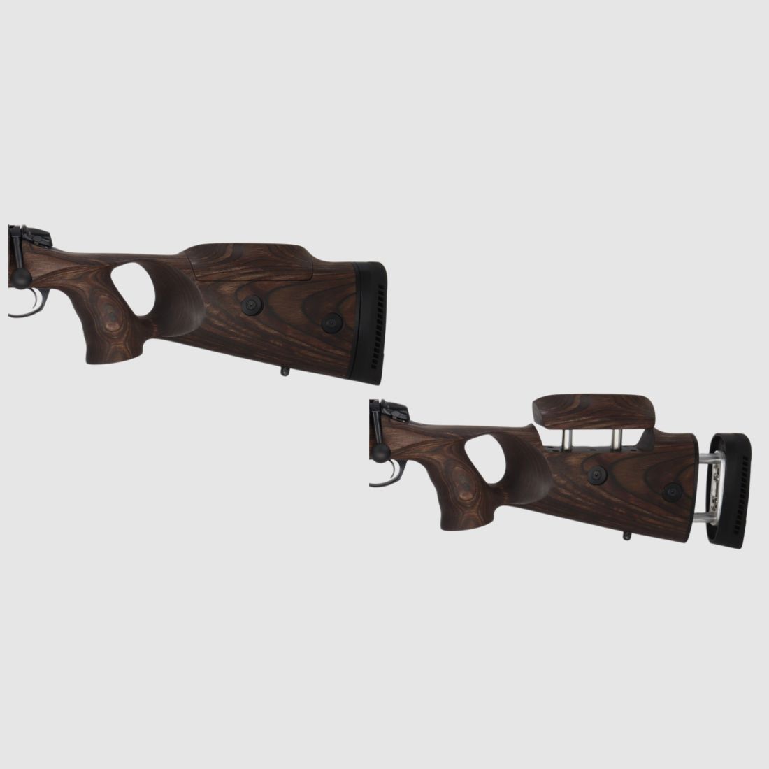 Bergara B14 B&H Prohunter Flex LINKS Lochschaft inkl. Zeiss V6 2,5-15x56 fertig montiert / Optional: Brenner Schalldämpfer, Bild 4 von 11