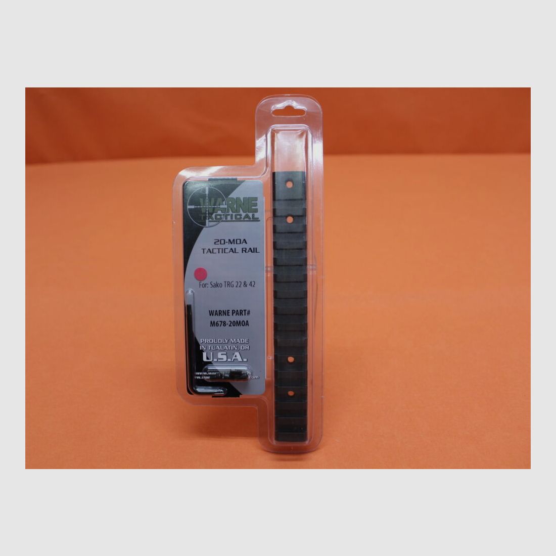 Warne Sako TRG-22/42: Warne (678M20MOA) Tactical Scope Base 20MOA Vorneigung Picatinny-Montageschiene (1-tlg.) Stahl phosphatiert