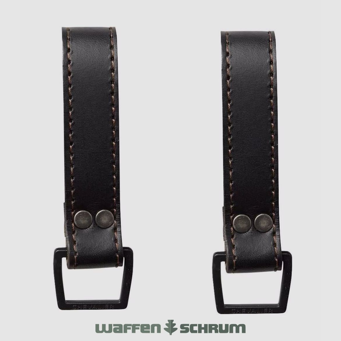 Chevalier belt additional loops 2-pack Leather Brown