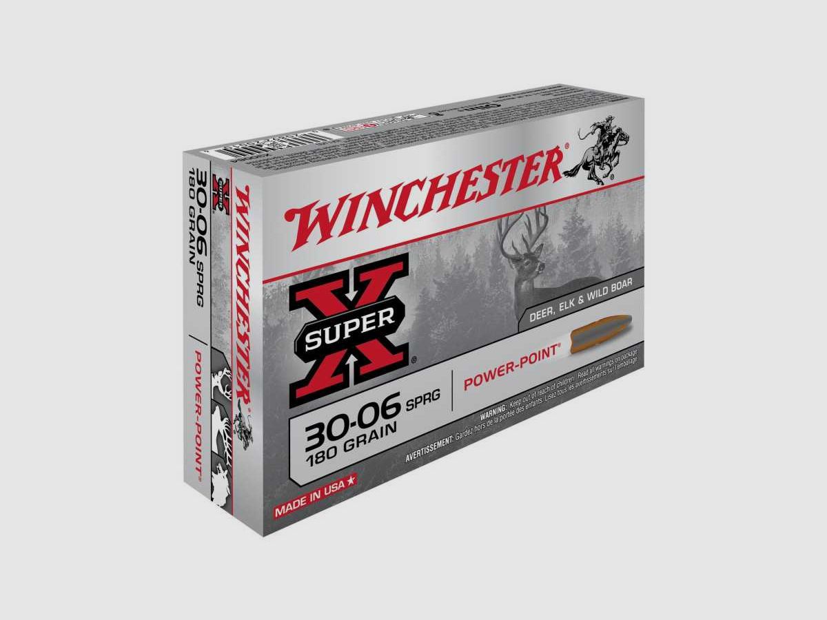 BALLES 30-06SPR SUPER X POWER POINT 180GR X20