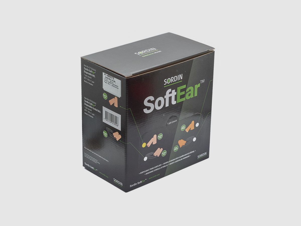 Sordin SoftEar Einweg-Pfirsich (M-L) - 200 Stück-Pack, Bild 2 von 3