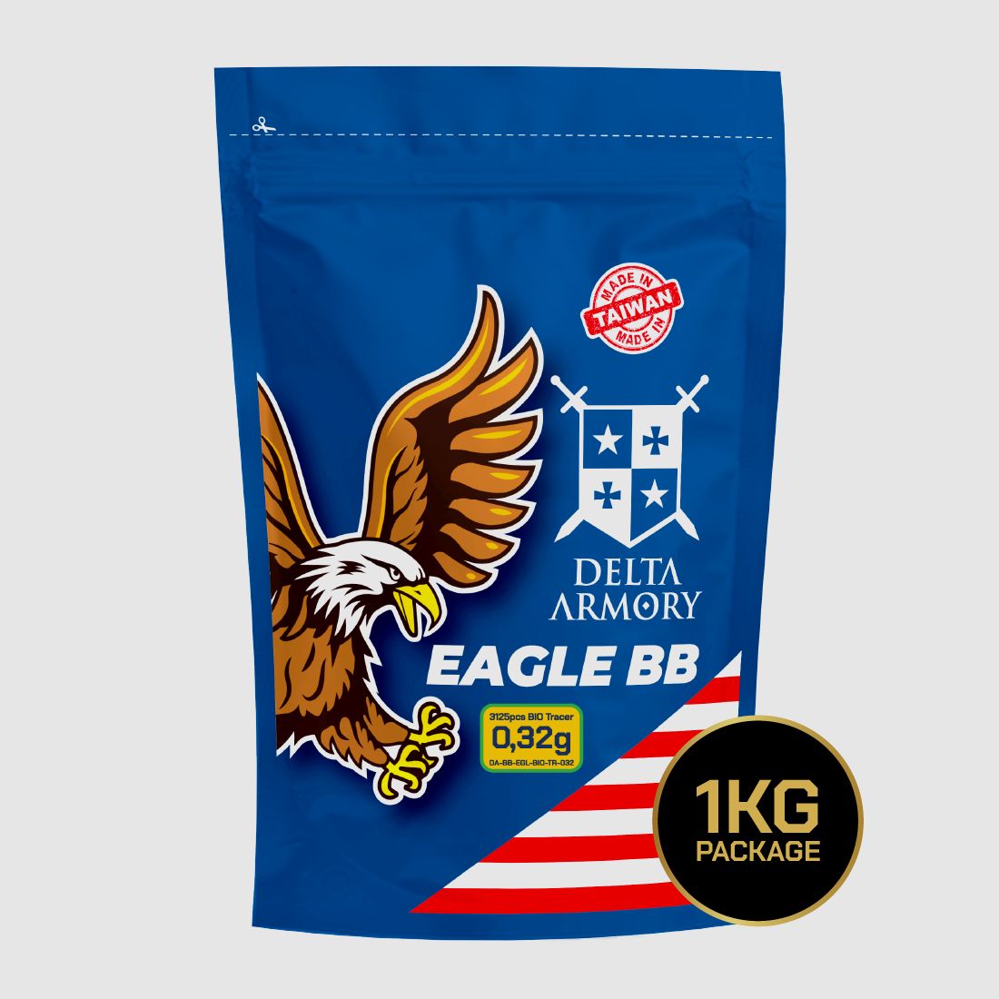 Airsoft Bio Tracer BB´s Kaliber 6mm - 0.32g Delta Armory EAGLE Leuchtspur 3.125 Stück
