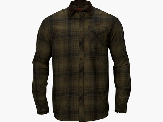 Härkila Driven Hunt flannel shirt - Olive green check