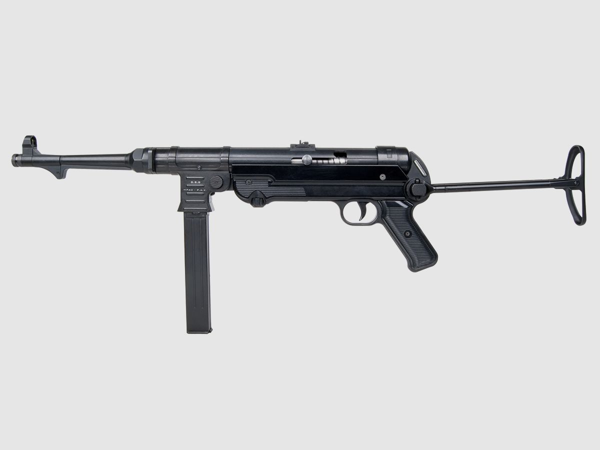 GSG MP40 Zwart 9mm P.A.K. - Gas Signaal