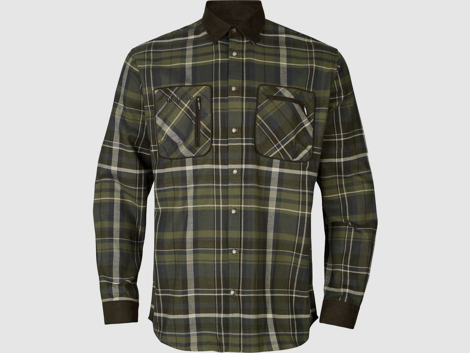 Härkila Pajala Camisa de Caza - Cuadro Oliva