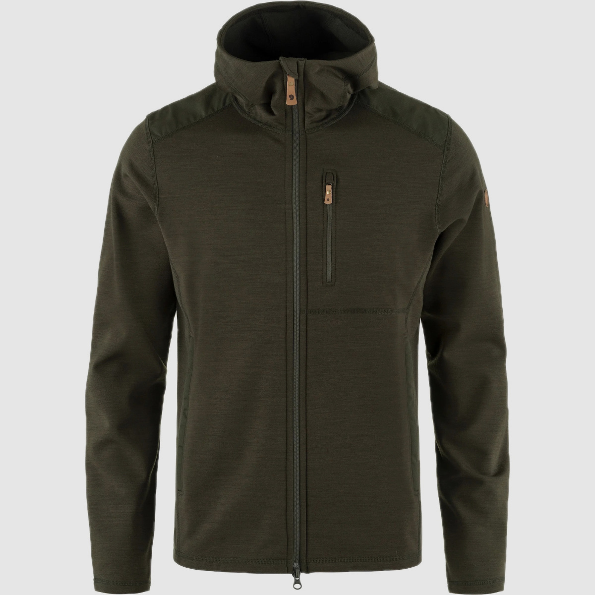 FJÄLLRÄVEN Keb Fleece Hoodie M Deep Forest