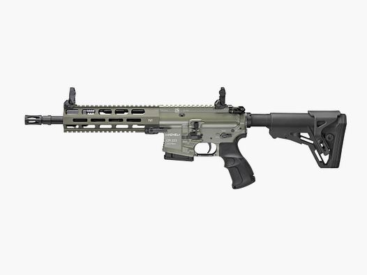Haenel CR 223 M-LOK guardamanos longitud del cañón 254 mm | disparador de competición | guardamanos corto | oliva | no aprobado para deportes, cal. .223 Rem.