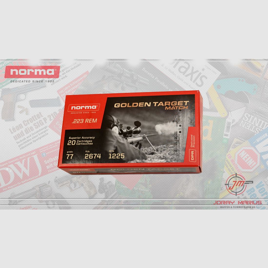 .223 Rem Norma Golden Target Match 77gr 5g HPBT