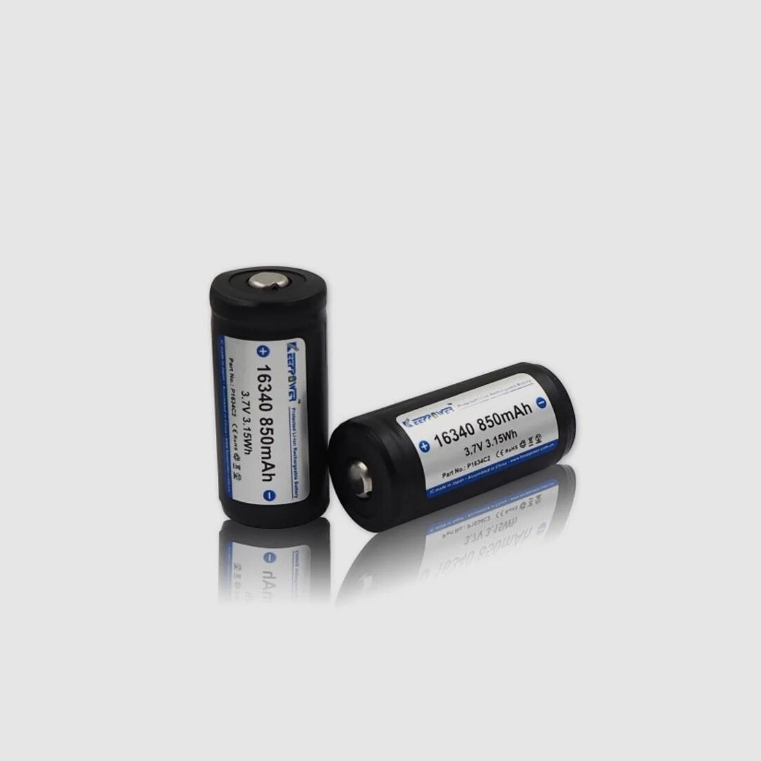 Keeppower 16340 Batterijset – 700 mAh