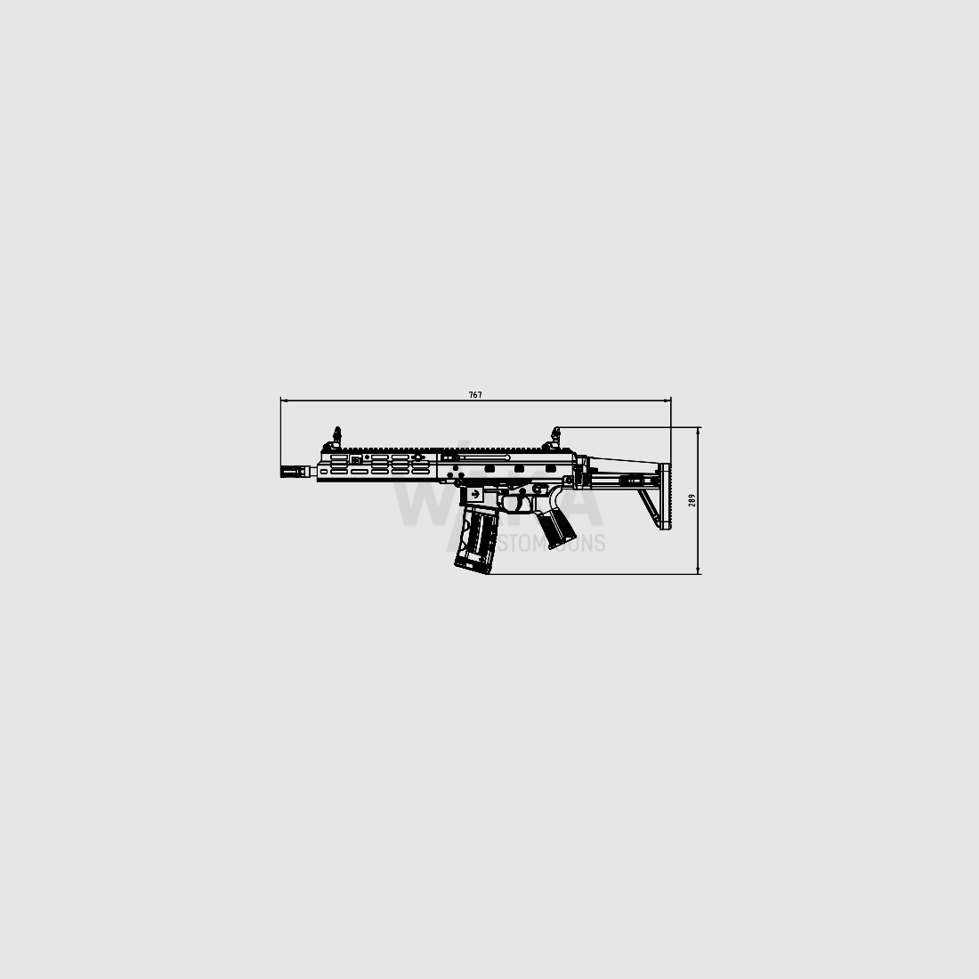 B&T APC223 Pro Sport mit 308mm Lauflänge
