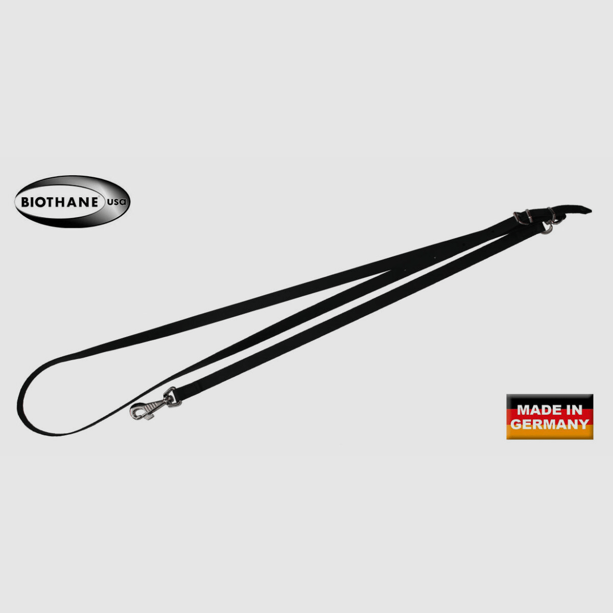 AKAH Biothane smycz czarna