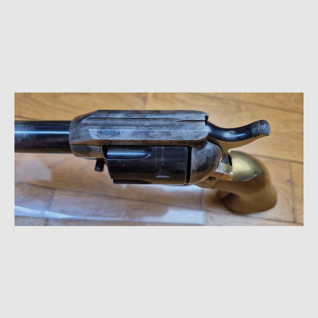 SAA 1873 de Ubert en 44-40 / 44 WCF – "Mod American Carbine" – Estado estético bueno (sin oxidación) Estado mecánico impecable – Pero mirilla "modificada" – Vendido por piezas aunque utilizable en el estado actual!, imagen 12 de 19