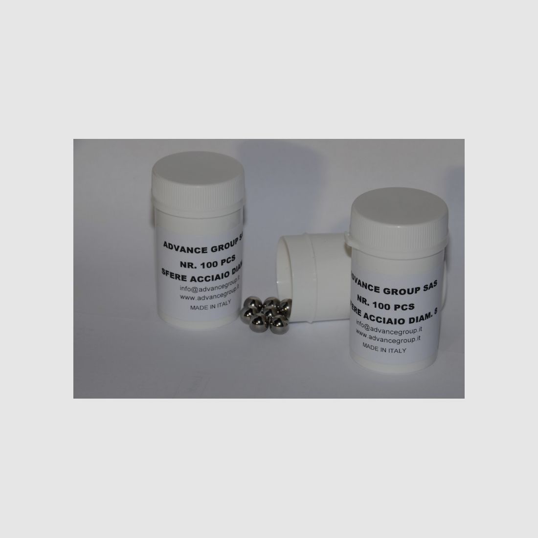 ADVANCE GROUP STAALKOGELS 8 MM VERPAKKING 100 STUKS