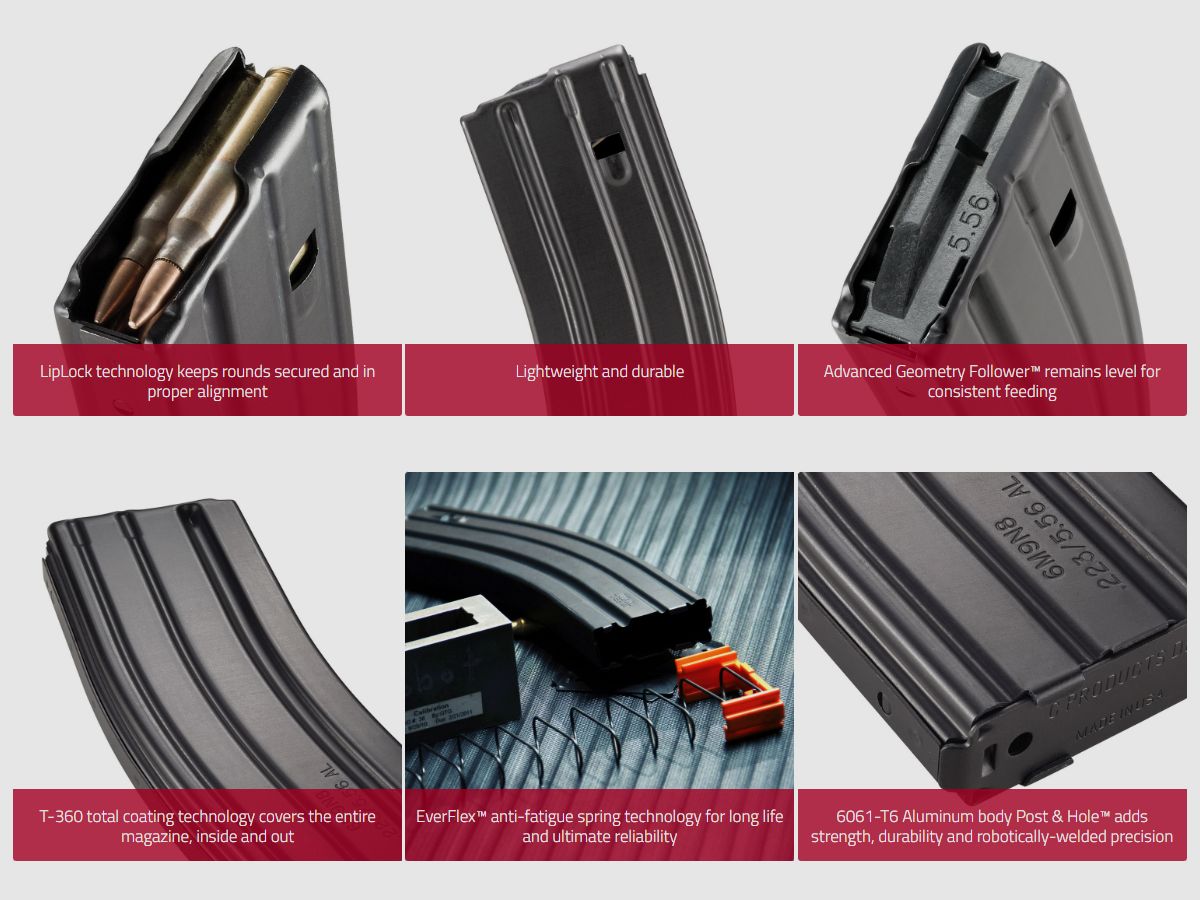 DURAMAG AR/M4 5.56/.223/.300 AAC Magazine 30rd Speed BZ, Bild 2 von 6