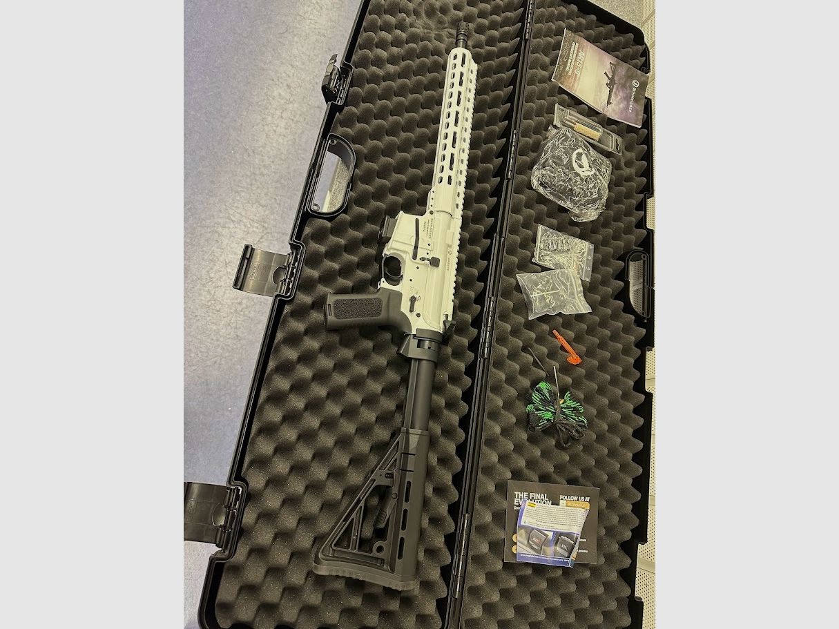 Schmeisser AR15-9 M4FL Weiß 14,5 Zoll
