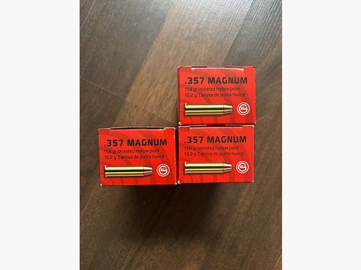 150 Schuss - GECO .357 Magnum Hohlspitz 10,2 g / 158 grs – Bewährte Präzision & starke Wirkung
