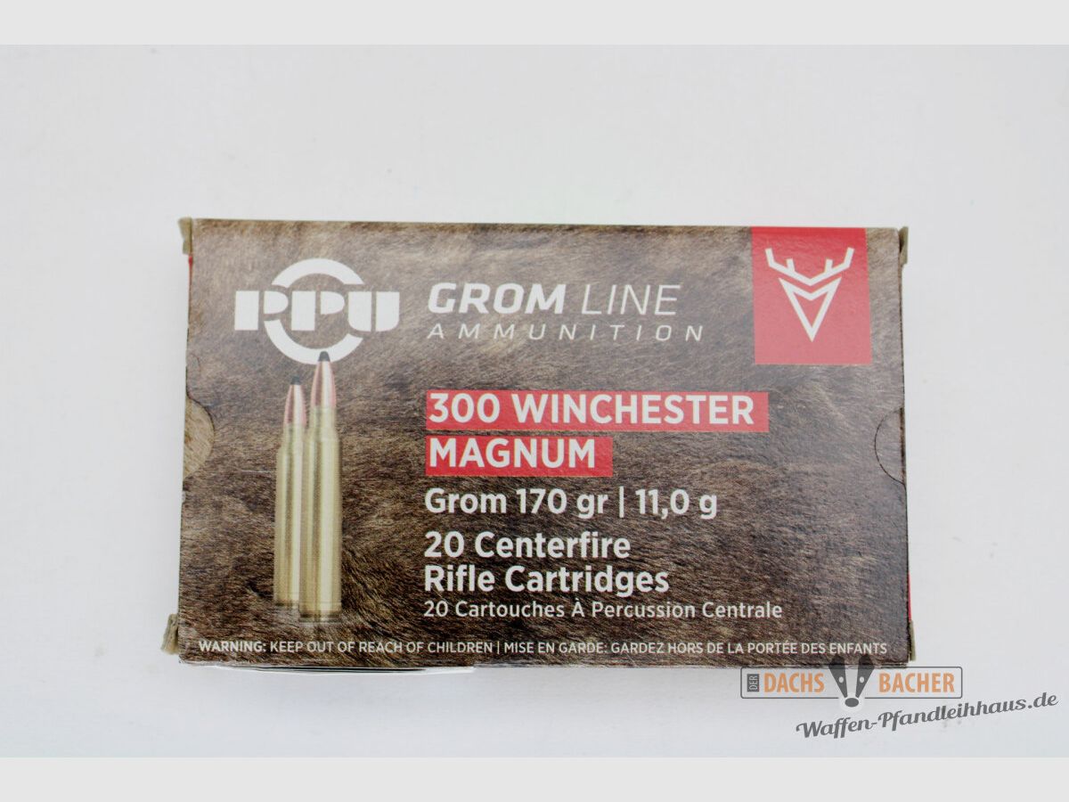 PPU Privi Partizan .300 Win Mag 11,0g/170gr GROM 20 Schuß