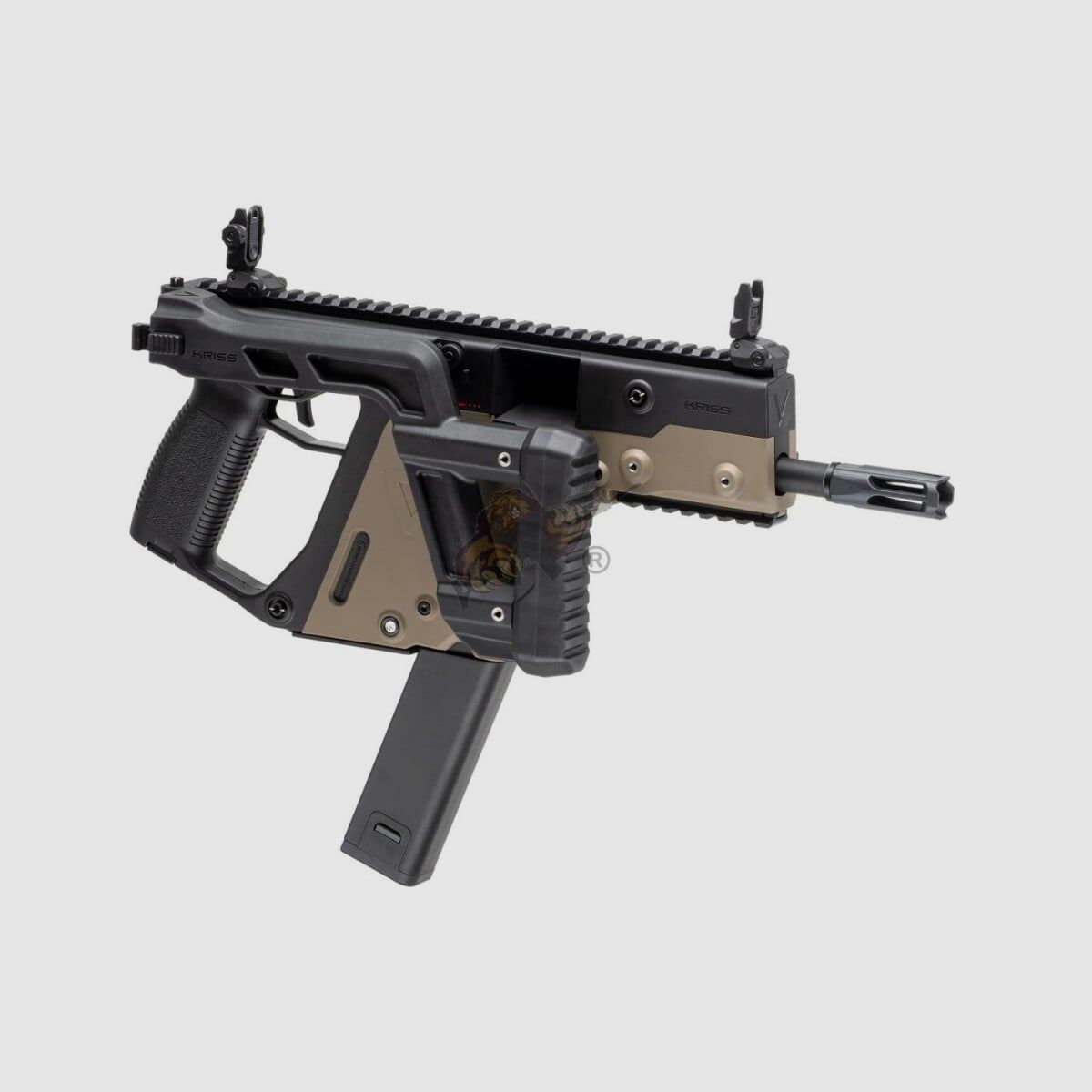 Kriss Vector V2 Airsoft en Duet Tone Noir / Tan - max. 0,5 Joule (Krytac)