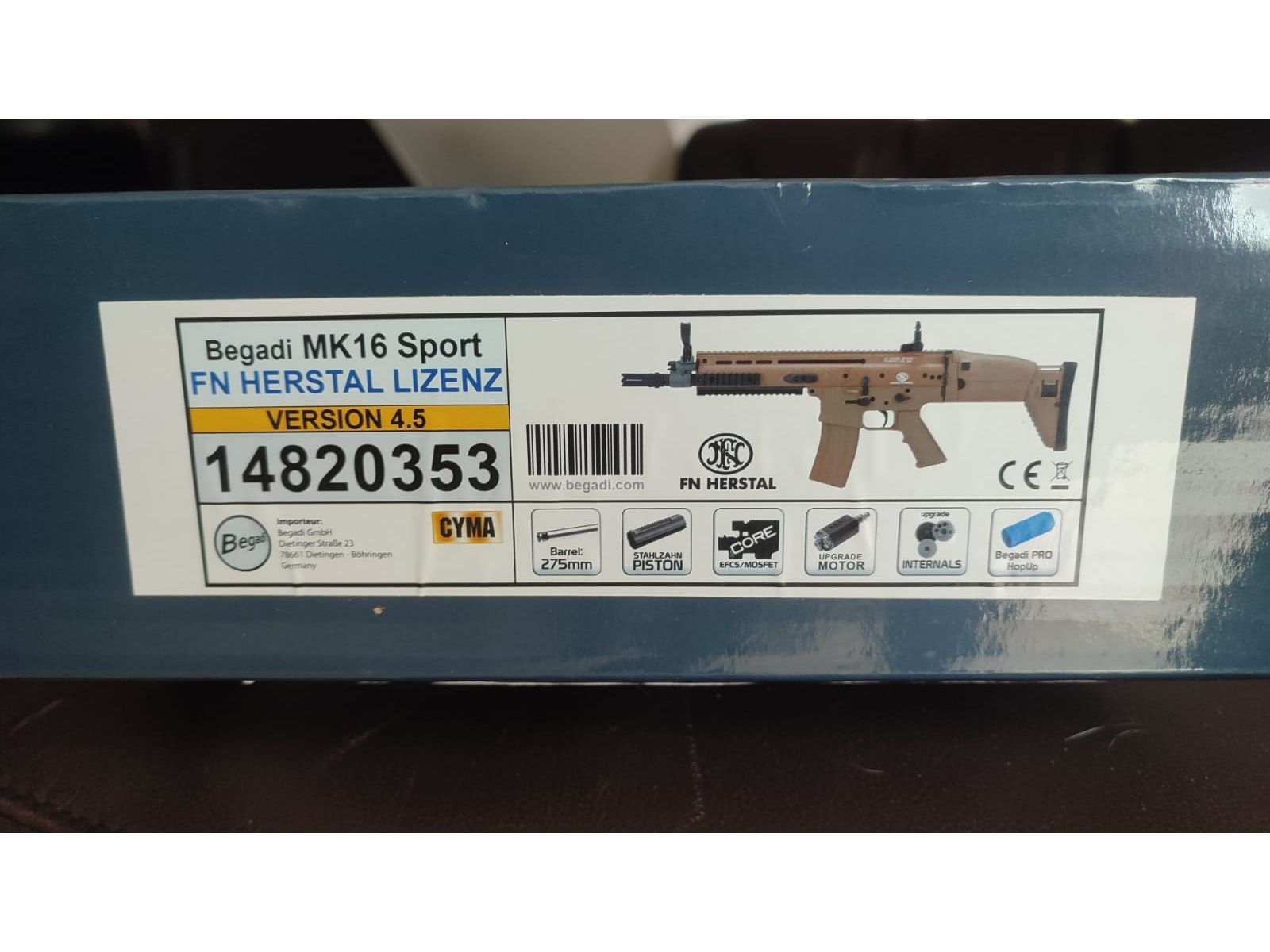 Begadi MK16 Sport S-AEG / FN Herstal SCAR-L Lizenz TAN  