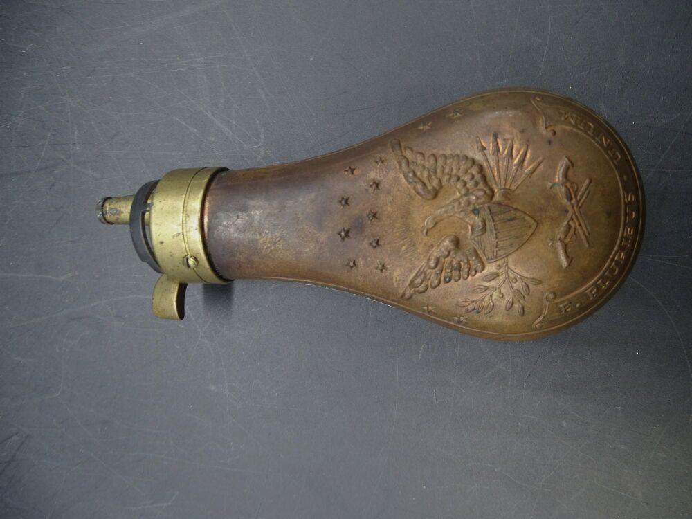 Kupfer Pulverfüller Pulverflasche E.Pluribus Unum