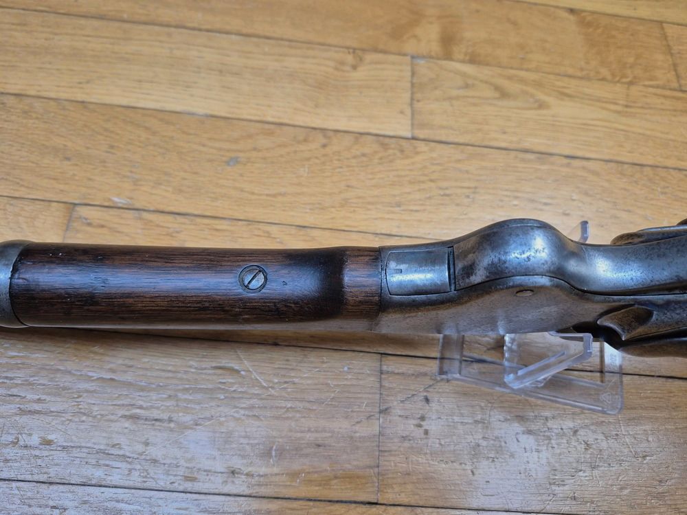 Mythisch en zeer zeldzaam Spencer M1865 repetitiegeweer (niet 1860!) – Kal. .56-50 – Wapen van de Amerikaanse cavalerie, de Indianen en de Oorlog van 1870! – Zeldzame Spencer-fabricage in Boston – Zeer mooi hout en markeringen – Perfecte mechanica – Onberispelijke loop – Verzamelobject en deel van de grote geschiedenis in uitstekende staat ++!, afbeelding 17 van 43
