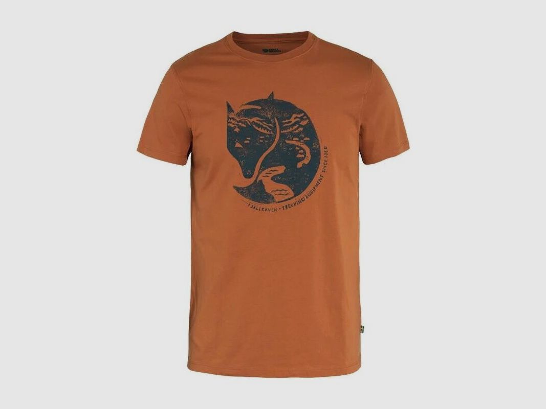 Fjällräven Herren T-Shirt Arctic Fox Terracotta Brown