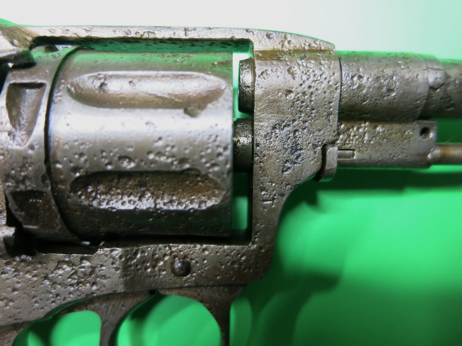 Revolver, Nagant M1895-Revolver, témoin absolu du temps, trouvé dans l'eau, 7,62 x 38 mm R #81