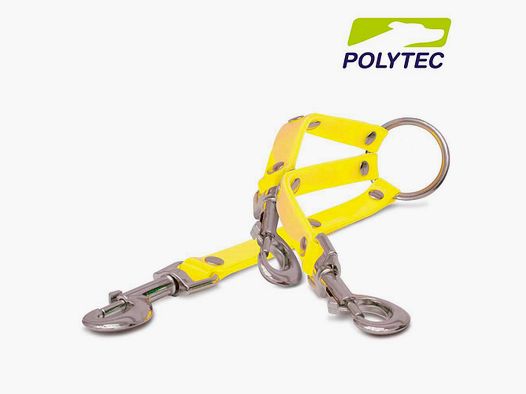 Acople Triple»Polytec» 20cm X 16mm – Amarillo Fosforito