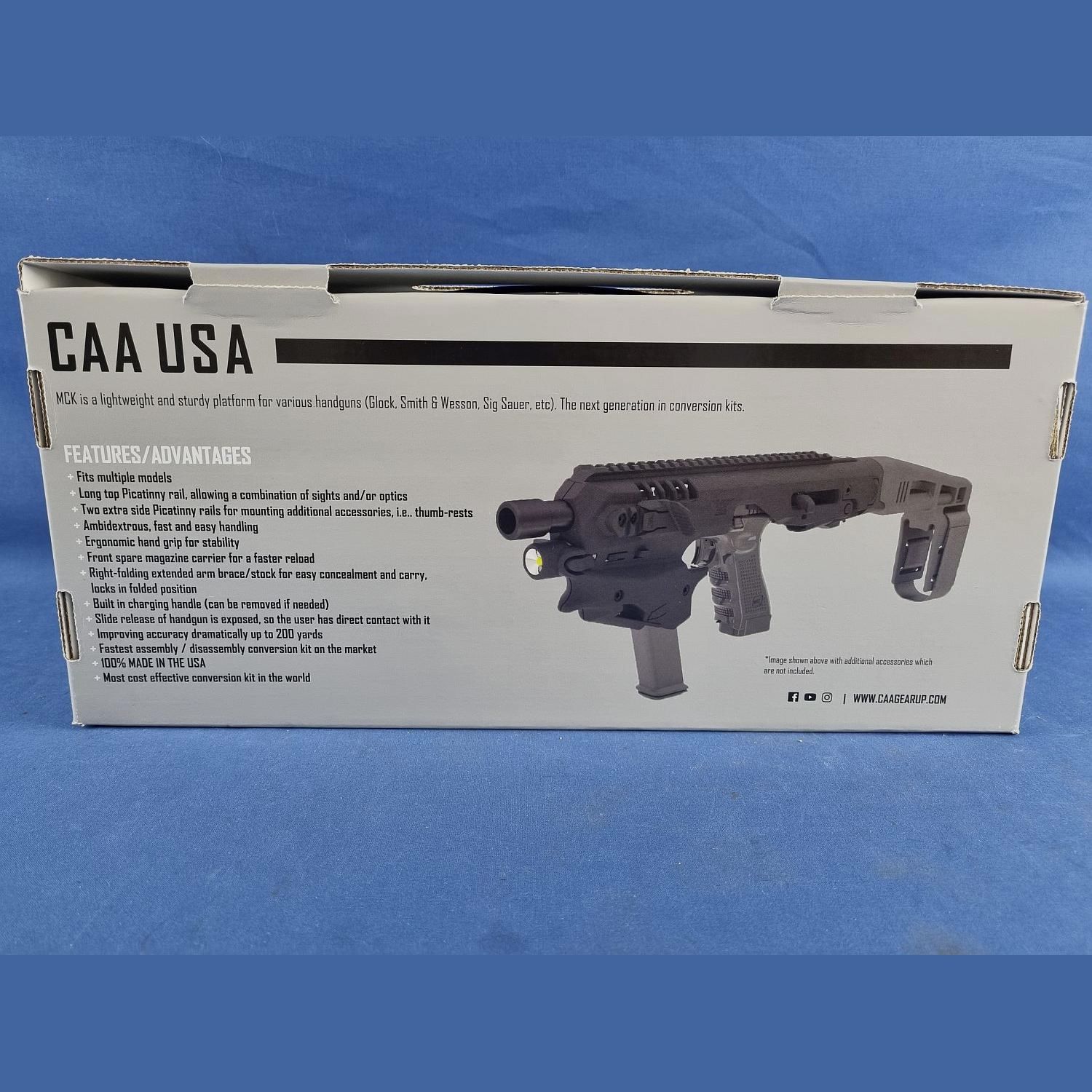 CAA Micro Gen. 4X Zwart voor Glock 17 /19 / 19x / 22 / 23 / 31 / 32 / 45, afbeelding 4 van 5