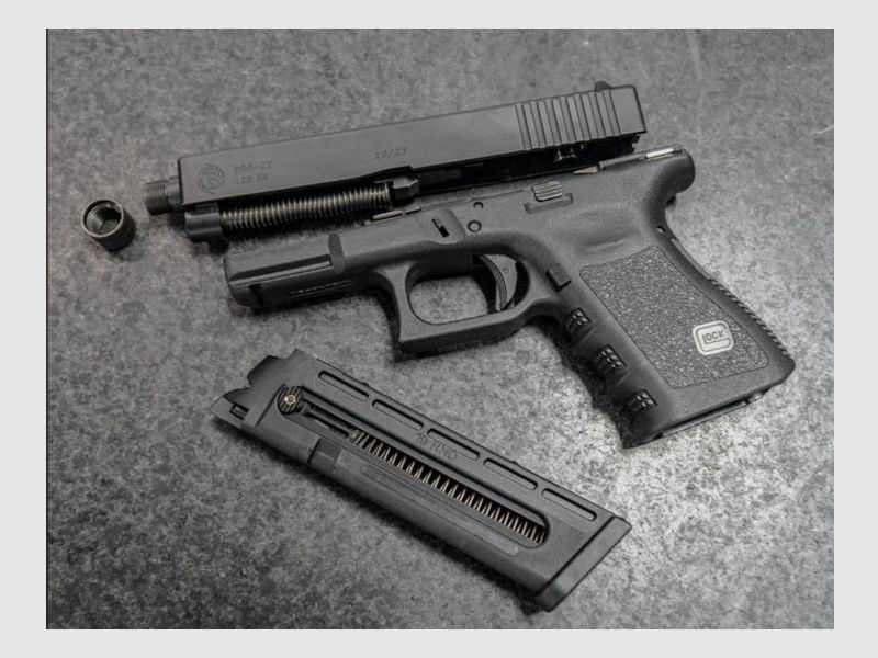 TACTICAL SOLUTION Pistolen-Wechselsystem f. Glock 19/23 mit Gewinde .22lr Gen1-Gen4, Bild 3 von 5