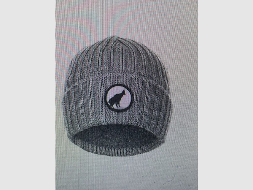 Menco Strick Beanie/Mütze in Menco Grau
