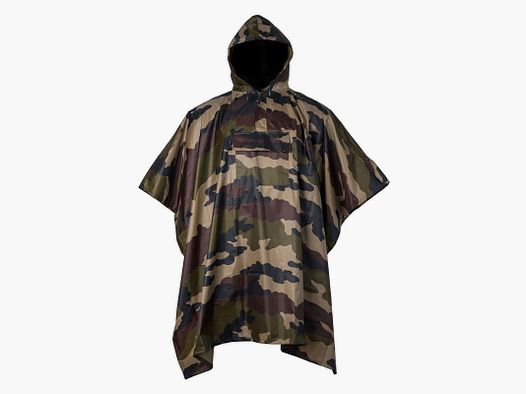 Wasserdichter Camouflage-Poncho mit Tasche