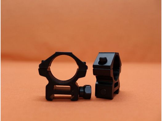 UTG - Leapers UTG Accushot Montageringe 1" Low (RGWM-25L2) Alu schwarz matt für Picatinnyprofil BH=10mm