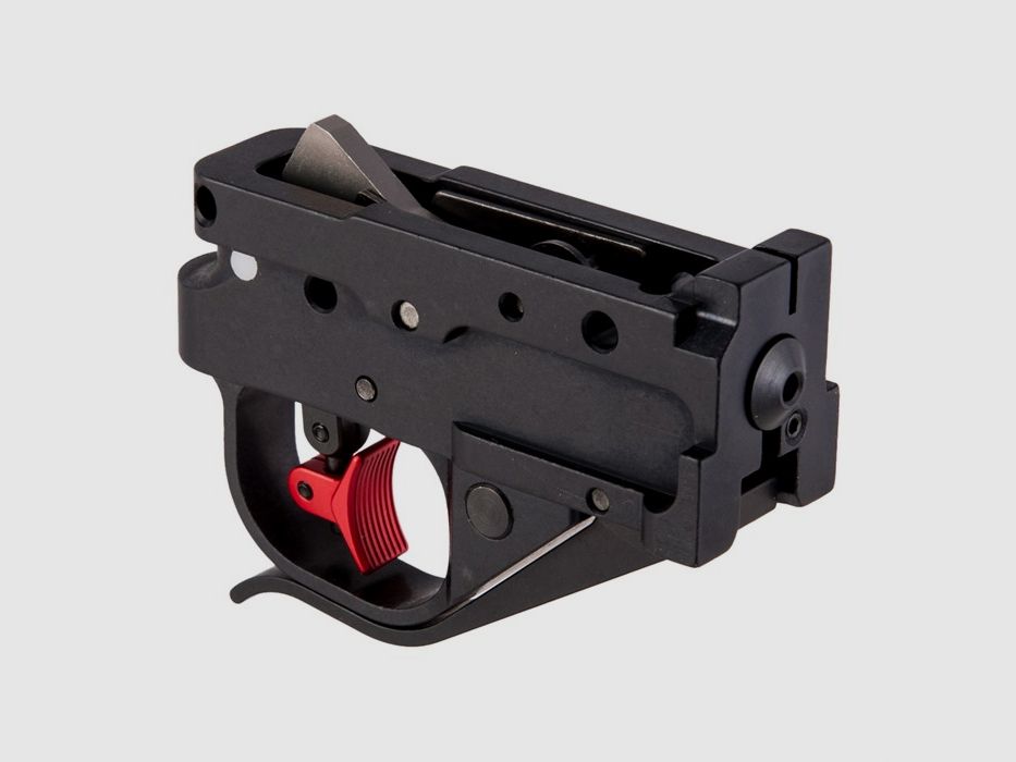 TIMNEY RUGER®10/22® CALVIN ELITE ROTER SCHUH-KIT SCHWARZES GEHÄUSE, Bild 1 von 6