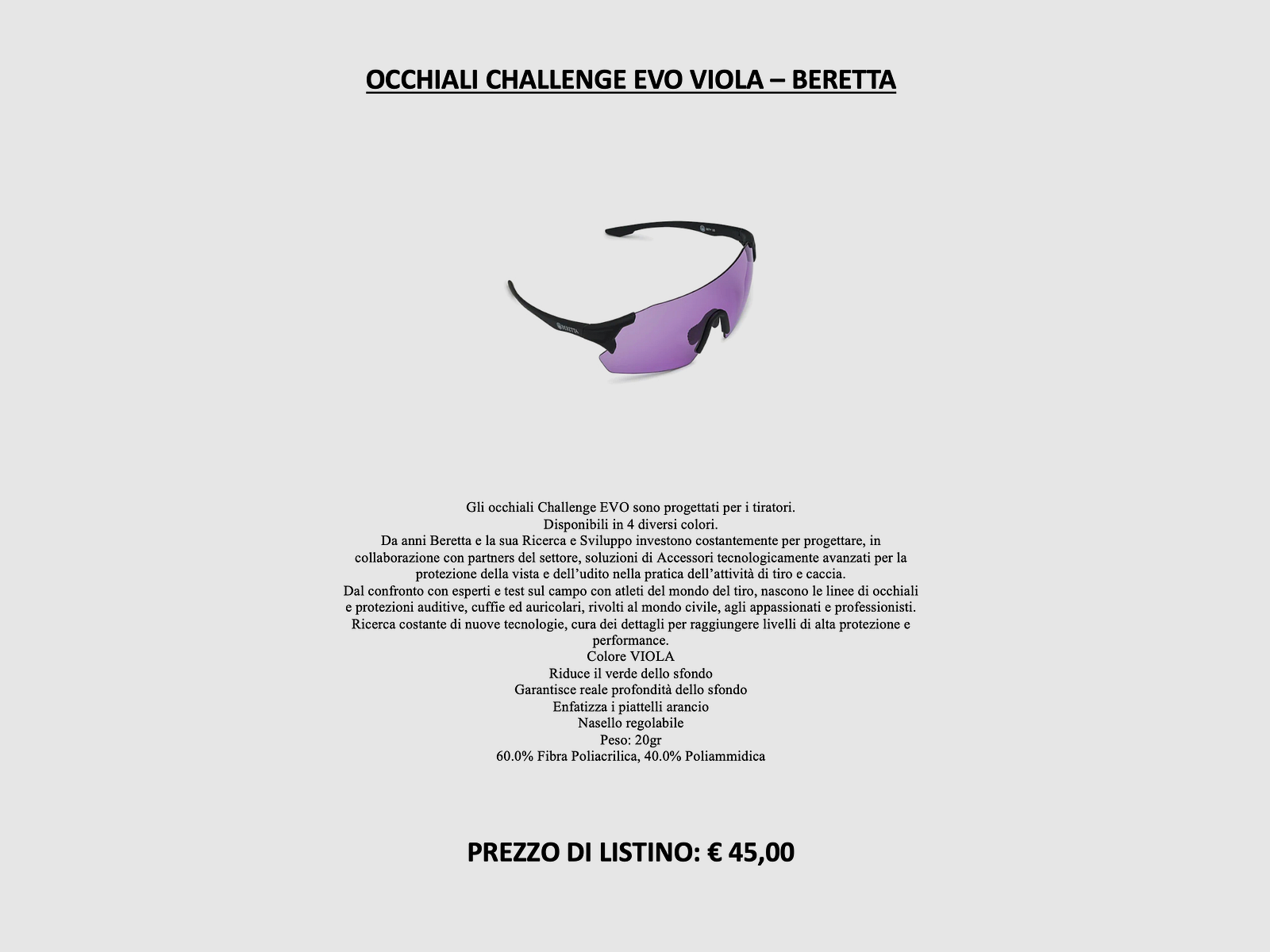 Beretta – Challenge EVO Brille lila, Bild 5 von 5