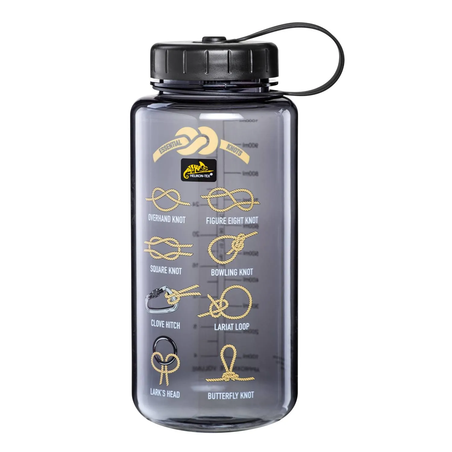 Helikon-Tex - TRITAN™-Flasche Wide Mouth Knots (1 Liter) - Smoked - HY-WK1-TT-0101A