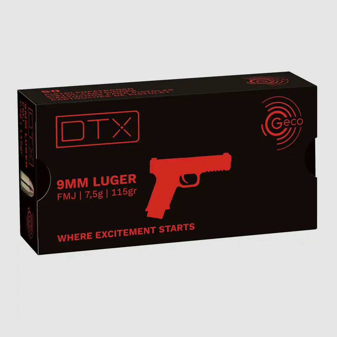 GECO	 GECO 9mm Luger VM DTX 7,5 g/116gr