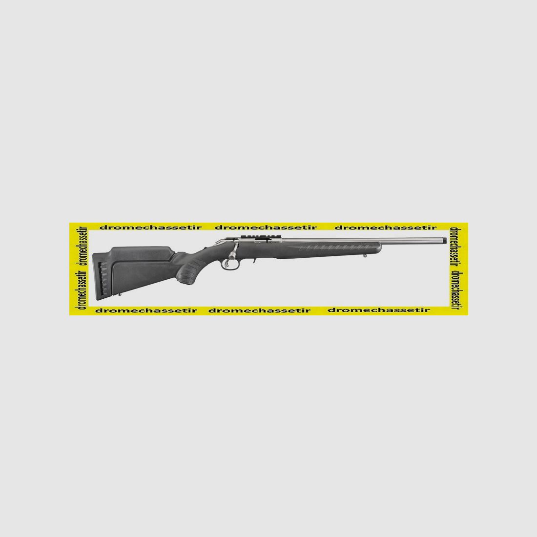 Fucile RUGER AMERICAN RIMFIRE 22LR 10 Colpi 46 cm INOX Filettato 1/2×28 Ref 8351