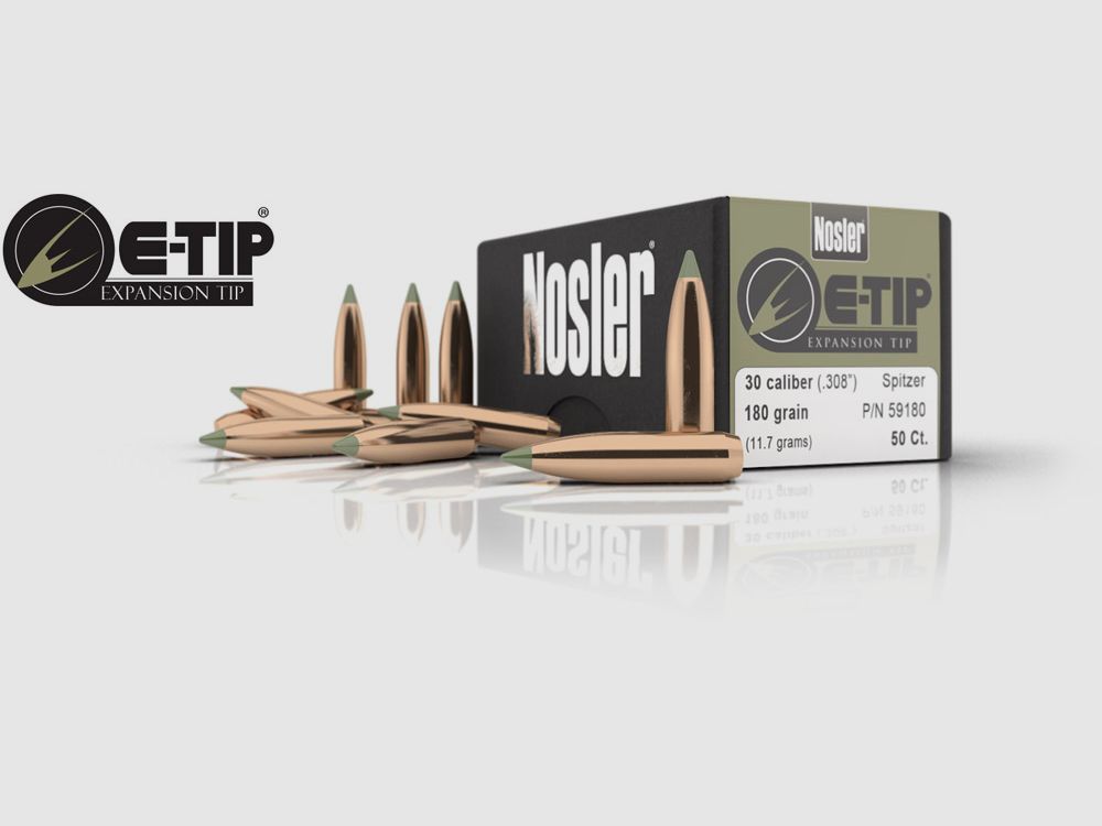 NOSLER 59298 E-tip 277" Spitzer 130gr