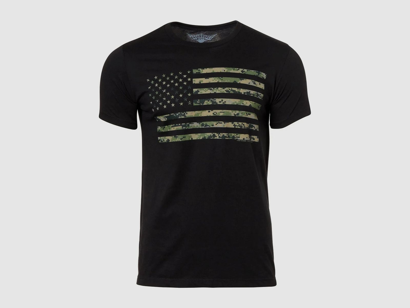 7.62 Design 7.62 Design T-Shirt USMC Woodland Marpat Flag schwarz