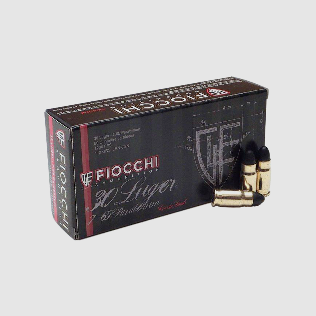 Fiocchi 7,65mm Parabellum / 30 Luger FMJ – 50er Pkg