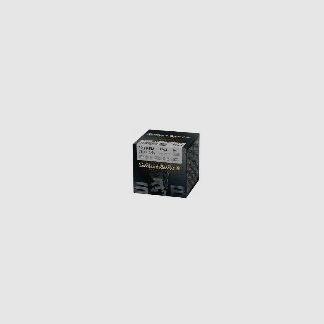 Sellier & Bellot .223 Rem. Vollmantel BT 55.grs Sellier & Bellot