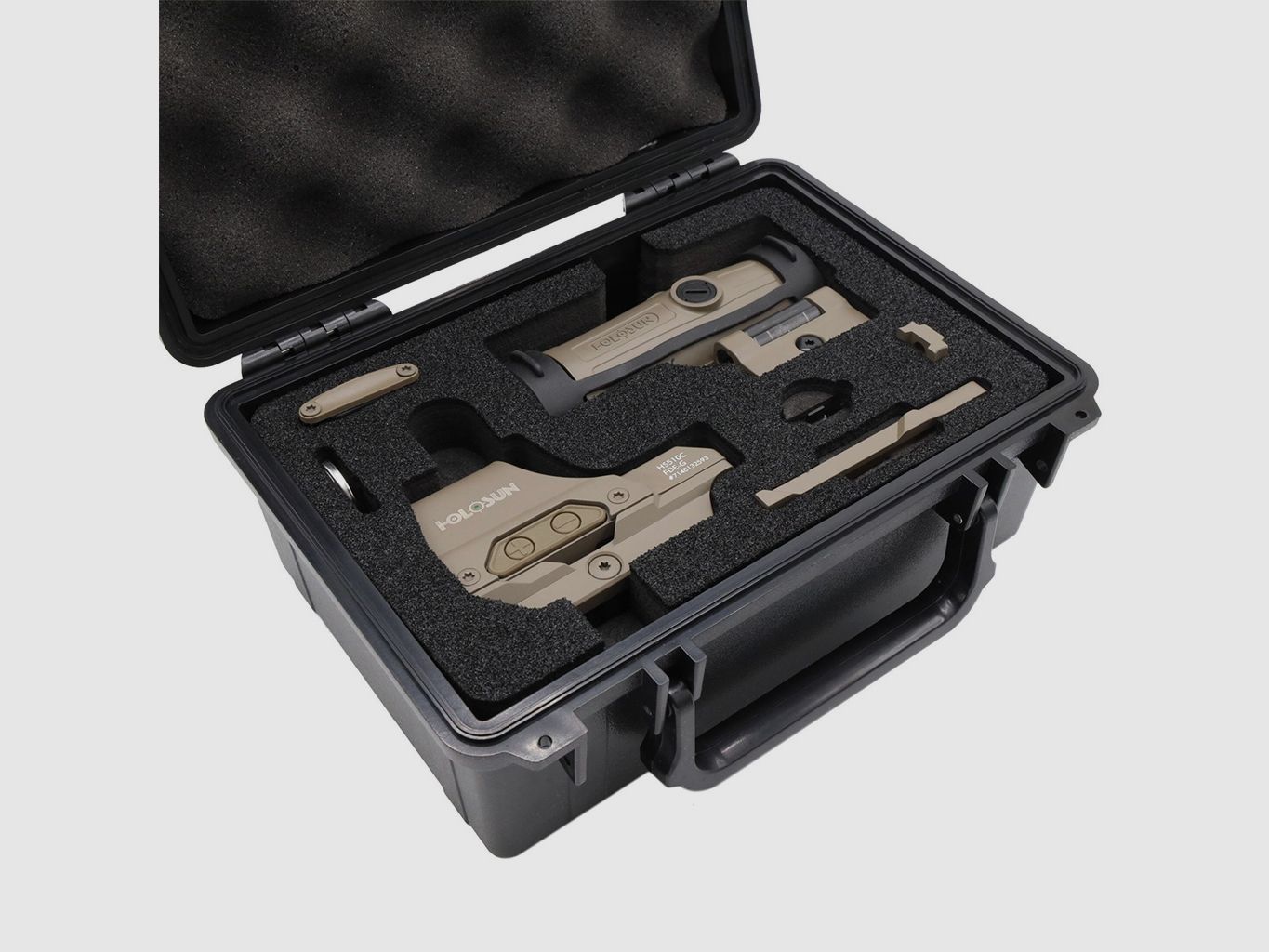 Holosun Set, Holosun Reflexvisier, Modell HE510C-GR-FDE mit grünem Wechselabsehen: 2MOA Dot, 65MOA Circledot & 65MOA Circle und Magnifier HM3X-FDE, Bild 12 von 12