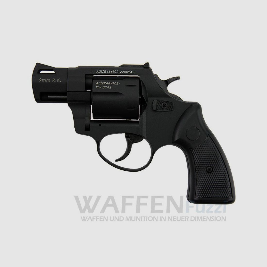 Zoraki R2 blank firing gun black caliber 9mm revolver bang