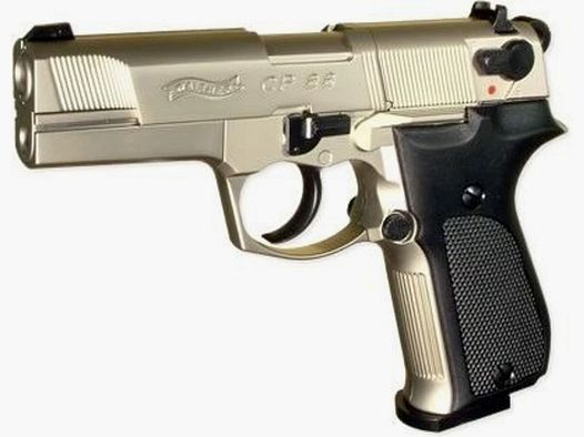 Walther CO/2 Pistolet CP88, Nickel / Plastique 4" Cal. 4,5mm Diabolo