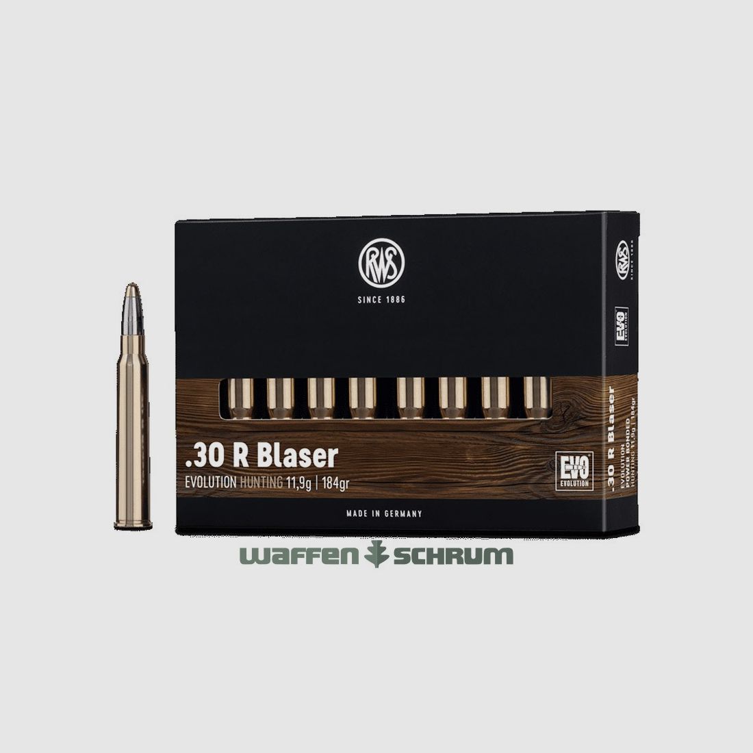 RWS EVO 11,9g - 184gr .30RBlaser